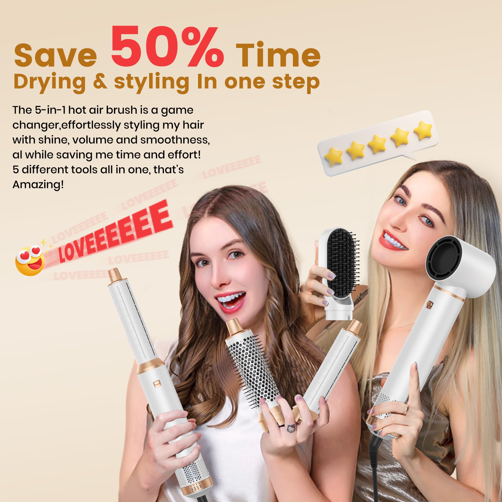 airstyler hair styler multistyler 5 in 1