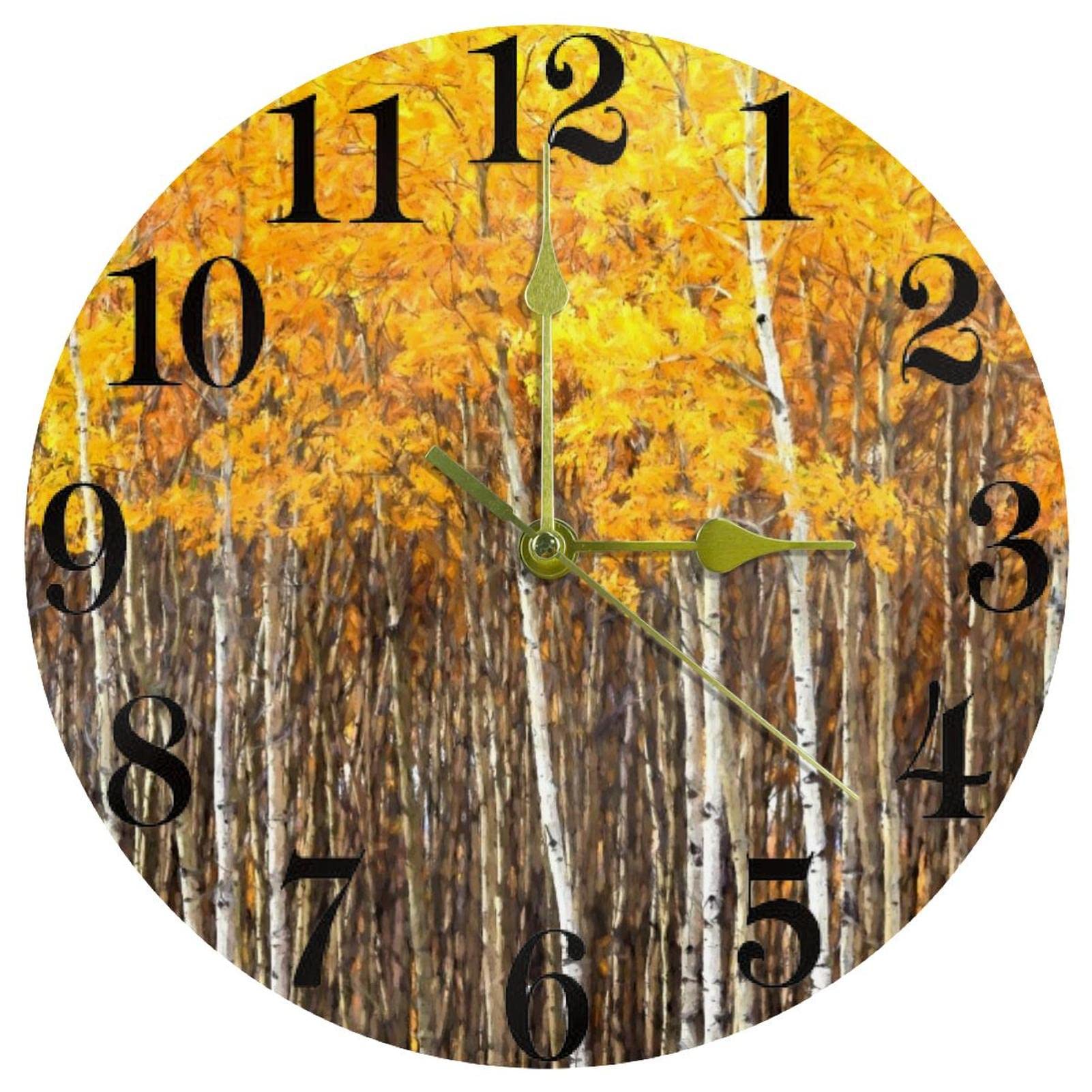 Horloge murale à quartz 25,4 cm sans tic-tac fonctionnant à piles pour école et bureau