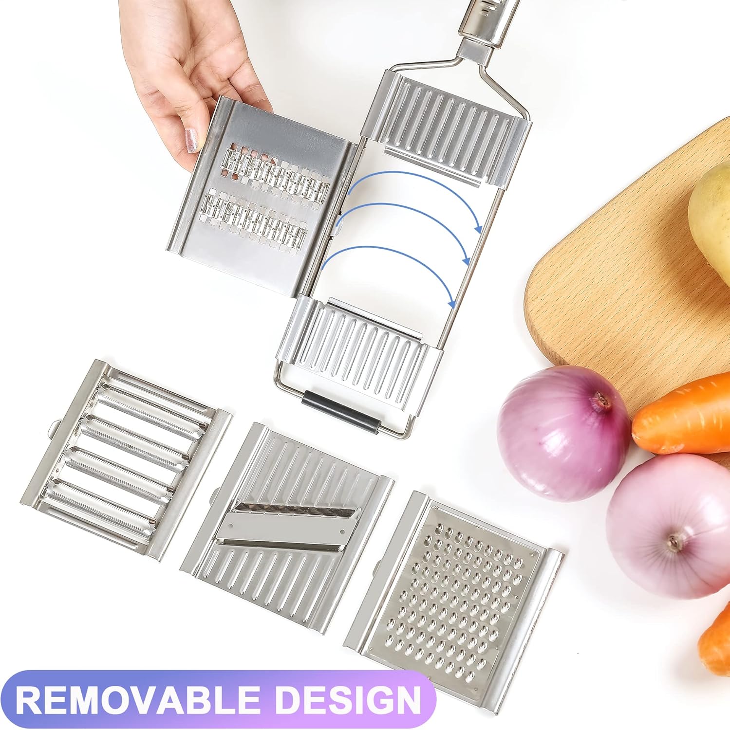 Cortador De Verduras Y Rallador Eléctrico Beeketal - 550W, 5 Discos, Ideal Para Cocina Profesional O Familiar
