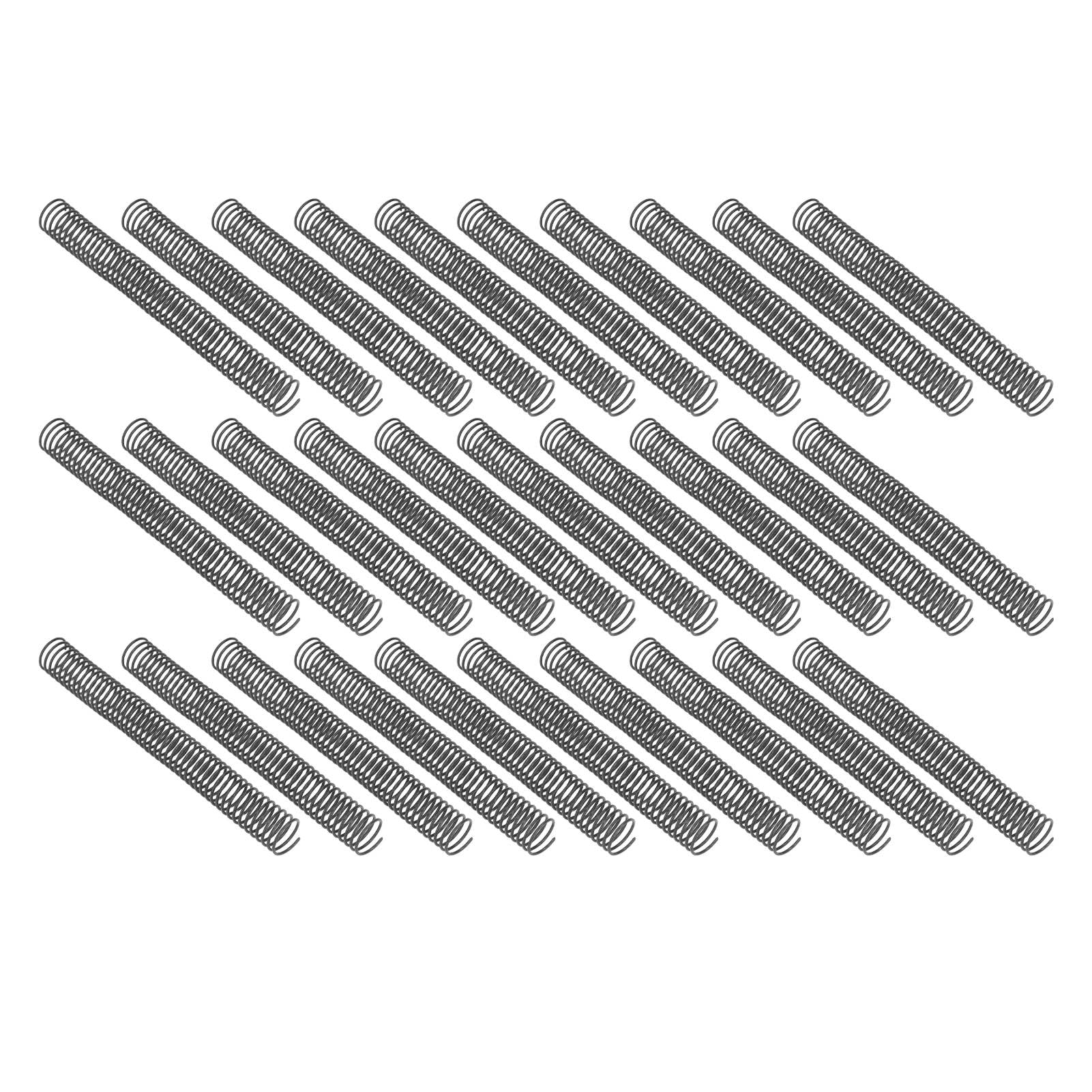 30 Pezzi Spiral Binding Coil in PVC, Spine da 29 mm 48 Denti per 260 Fogli A4, Rilegatura a Spirale 4:1 per Ufficio Scuola Presentazioni