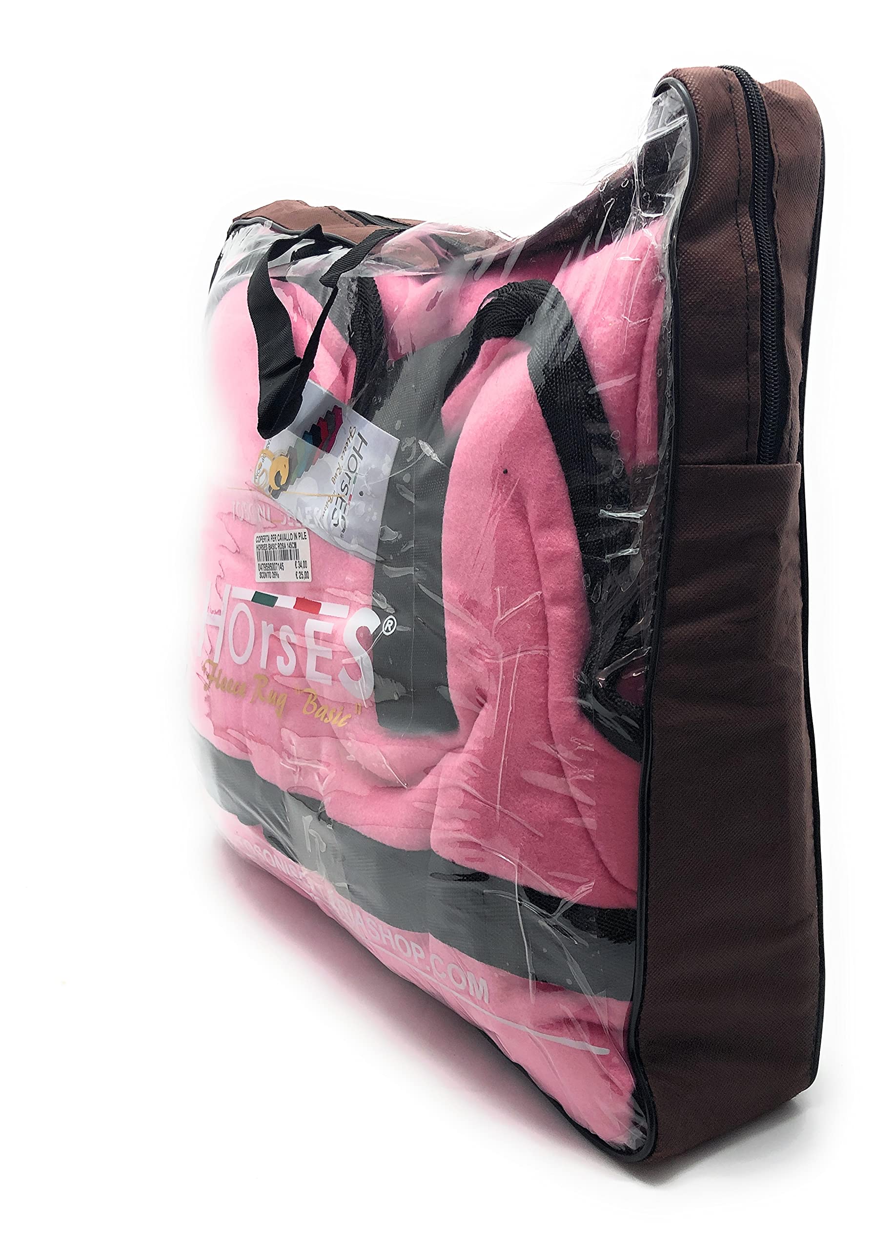 Horses, Coperta Cavallo in Pile Basic Pony, di Ottima Fattura, Utile per Proteggere il Pony dagli Sbalzi di Temperatura, dalla Pioggia e dagli Insetti, Rosa 90 cm