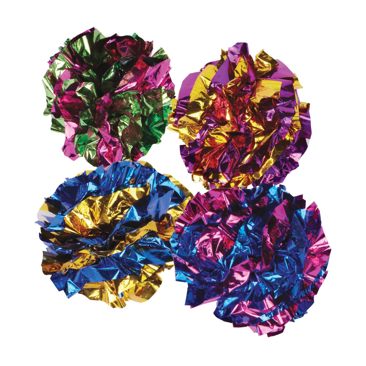 Zanies Giant Mylar Balls Cat Toys, 16-Piece Canisters, Assorted Colors, No se aplica - Image 2