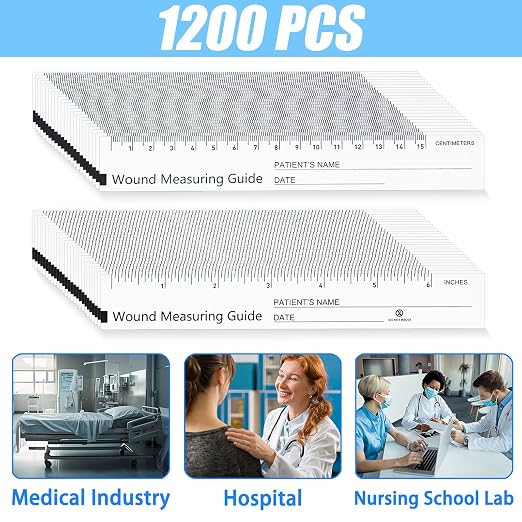 1200 cintas métricas para heridas de 15 cm y 6 pulgadas miniatura 2
