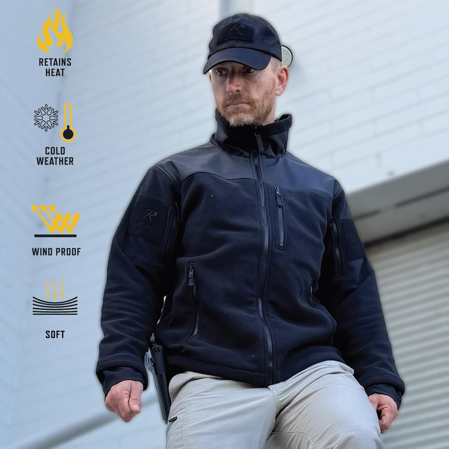 Rothco Spec Ops Tactical Fleece Jacket – Warm and Comfortable Cold Weather Coat
