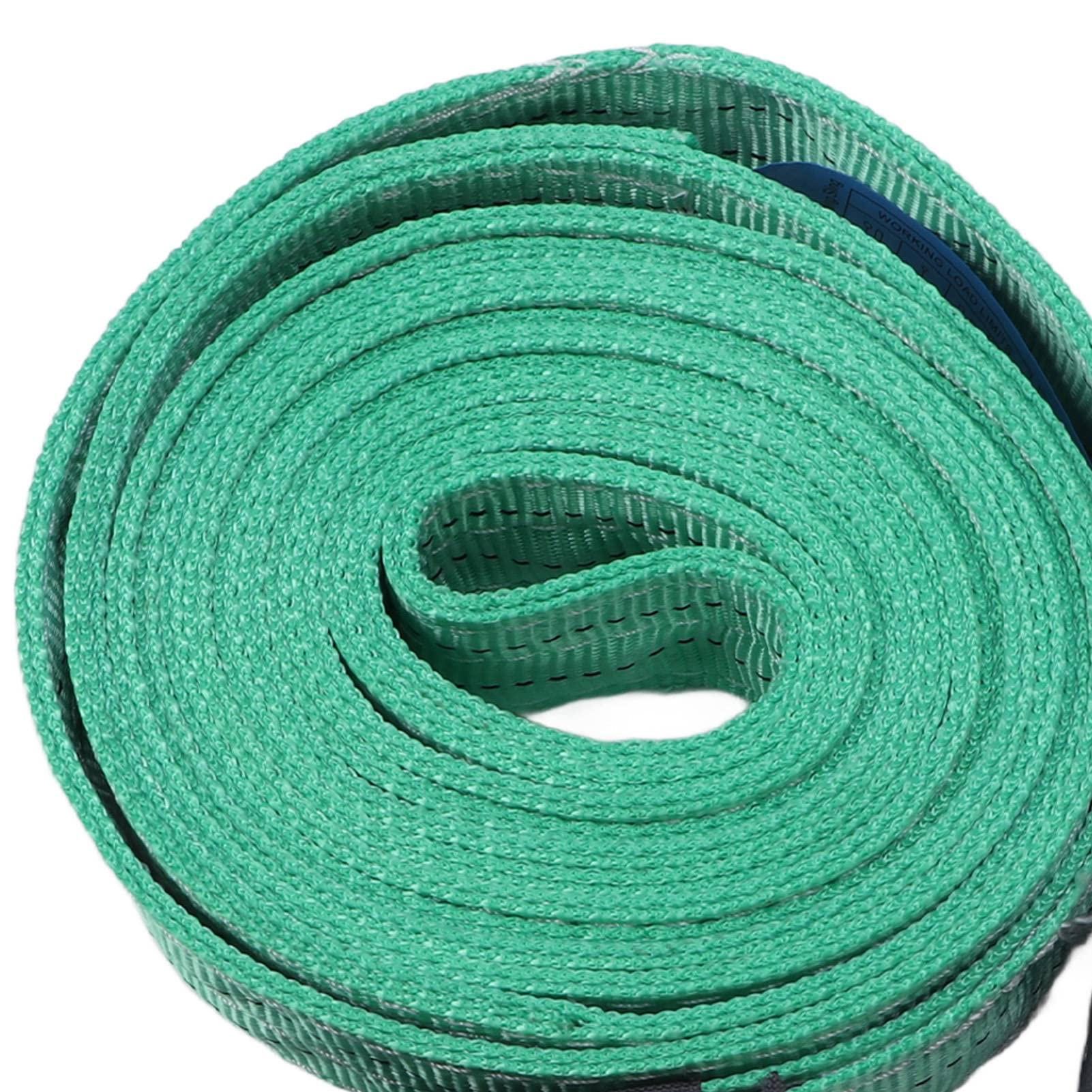 Tyenaza Sangle D'élingue De Levage, 6M 2T, Boucle Renforcée, Sangle De Levage De Gréement en Polyester Haute Résistance, pour la Construction, Sangle De Levage De Bateau