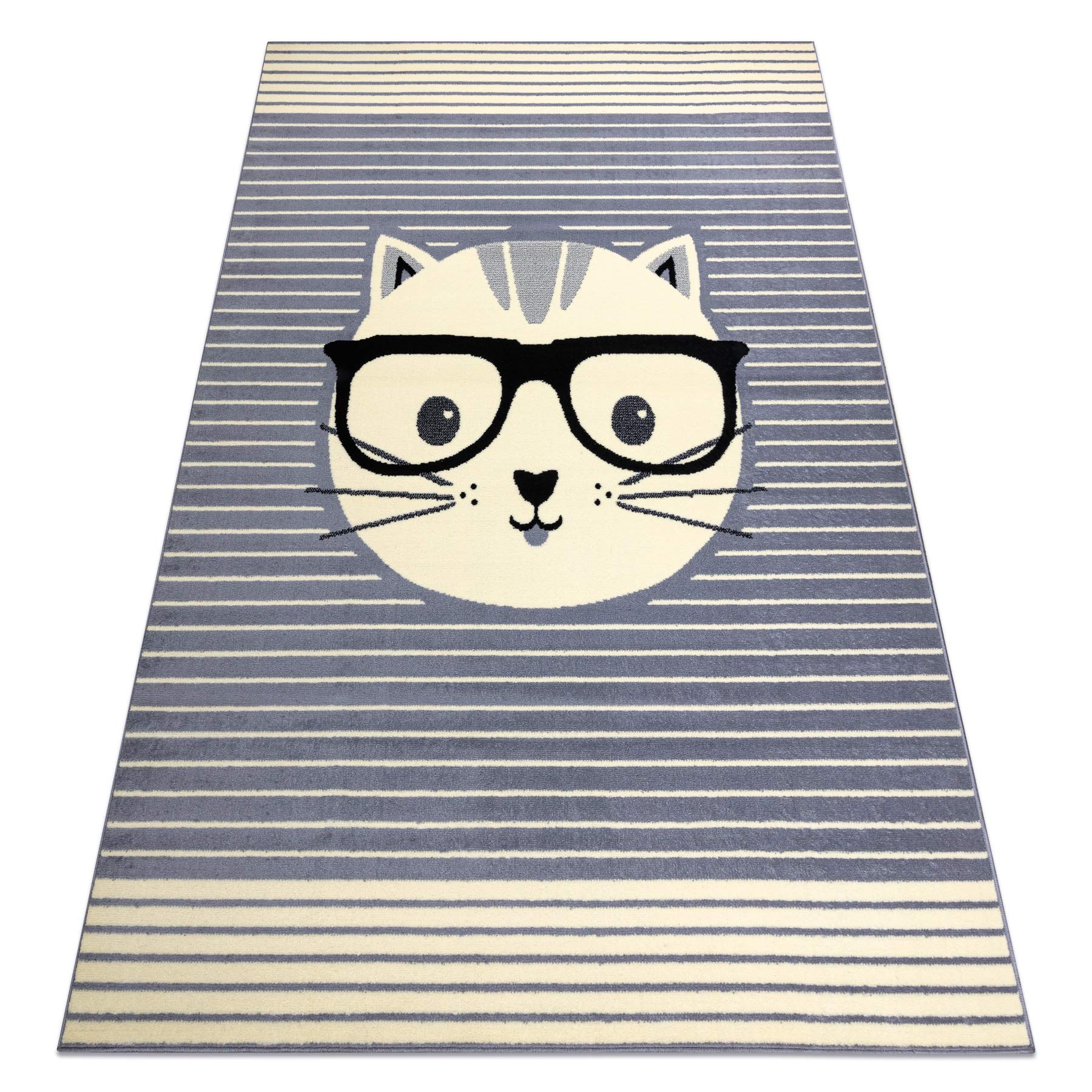 Tapis enfant 200x300 cm rugsx gris grand tapis chambre