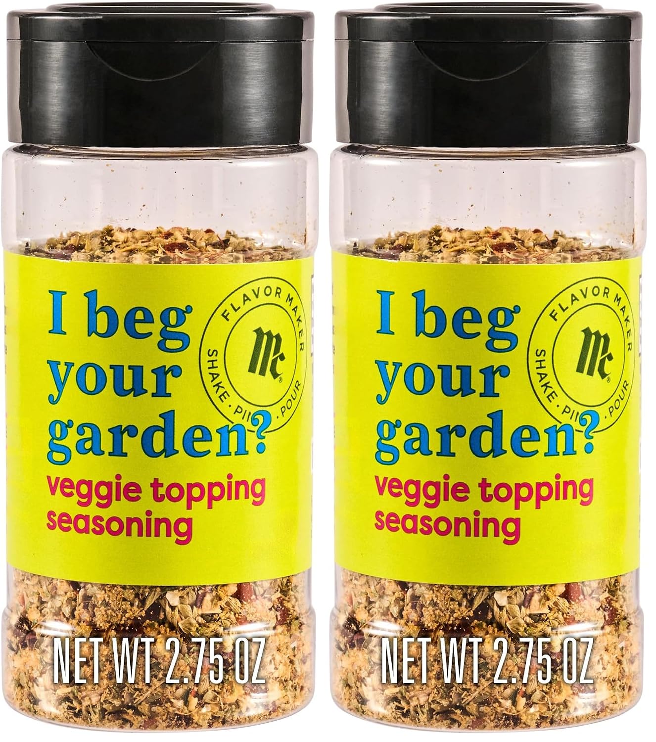 McCormick Veggie Topping Seasoning, Flavor Maker, 2.75 oz (Pack of 2)