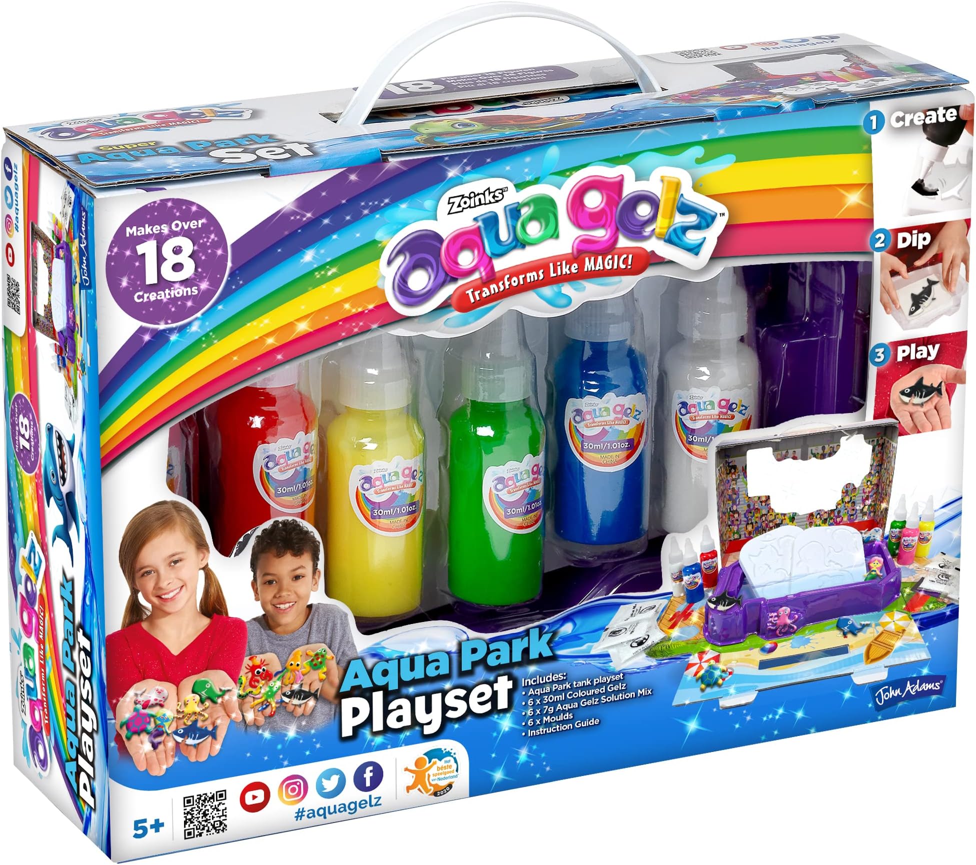 abgee 577 11103 EA AquaGelz Aqua Park Playset, Multicolor
