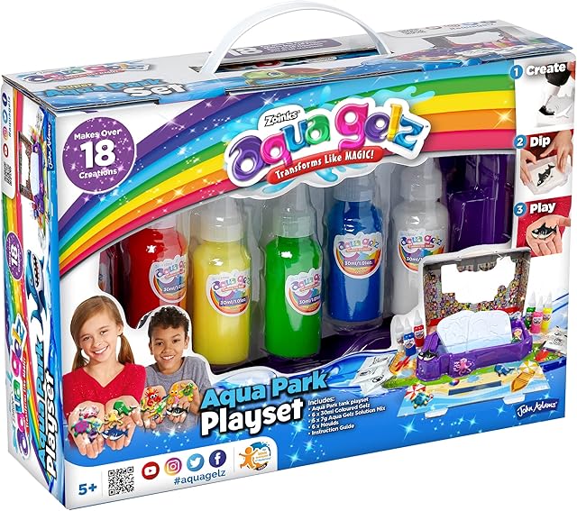 John Adams | Aqua Gelz Aqua Park Playset: Aqua Gelz transforms like MAGIC! | Arts & crafts | Ages 5+