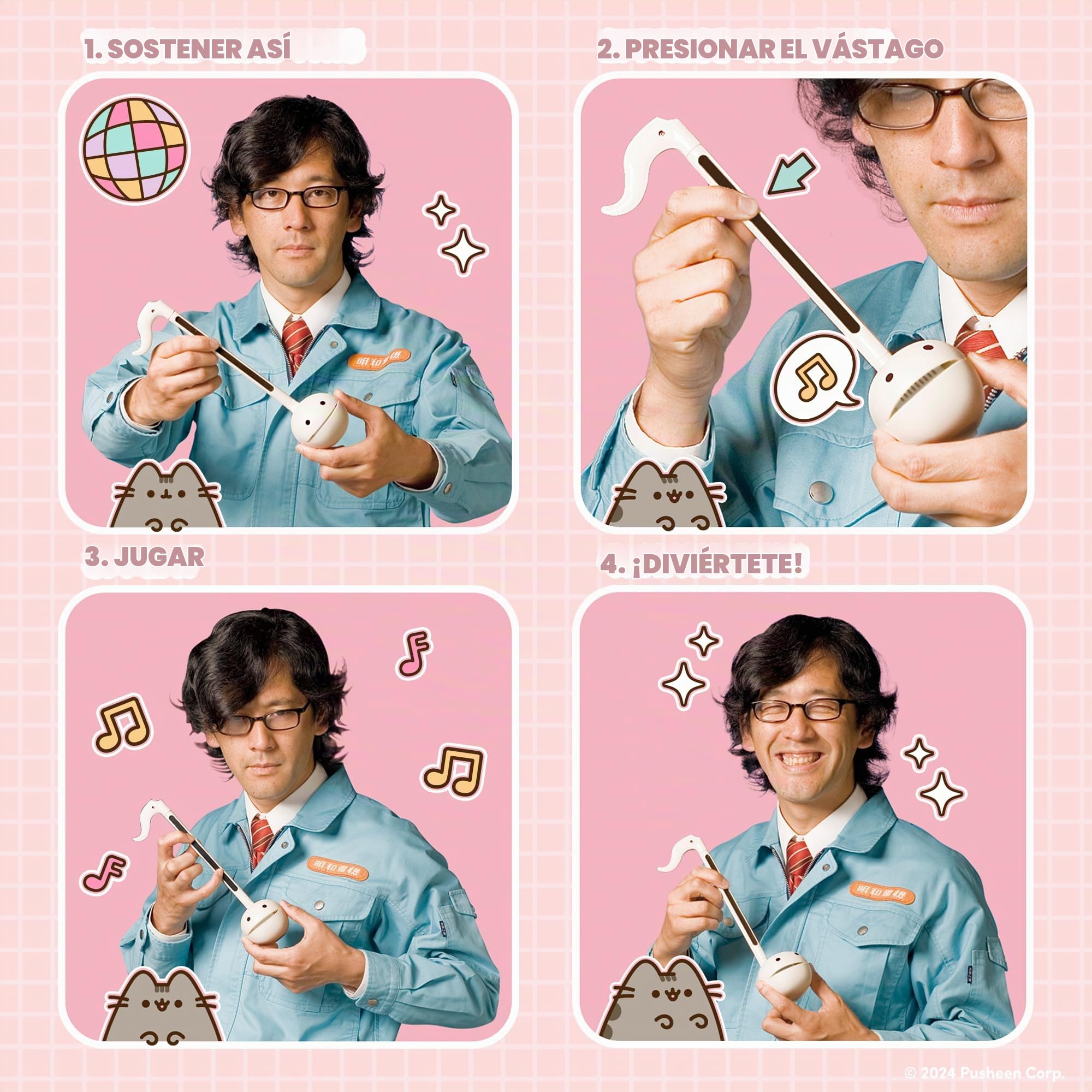 Otamatone Pusheen The Cat - Instrumento musical portátil electrónico / sintetizador de juguete de Japón por Maywa Denki [Edición limitada (idioma español no garantizado]