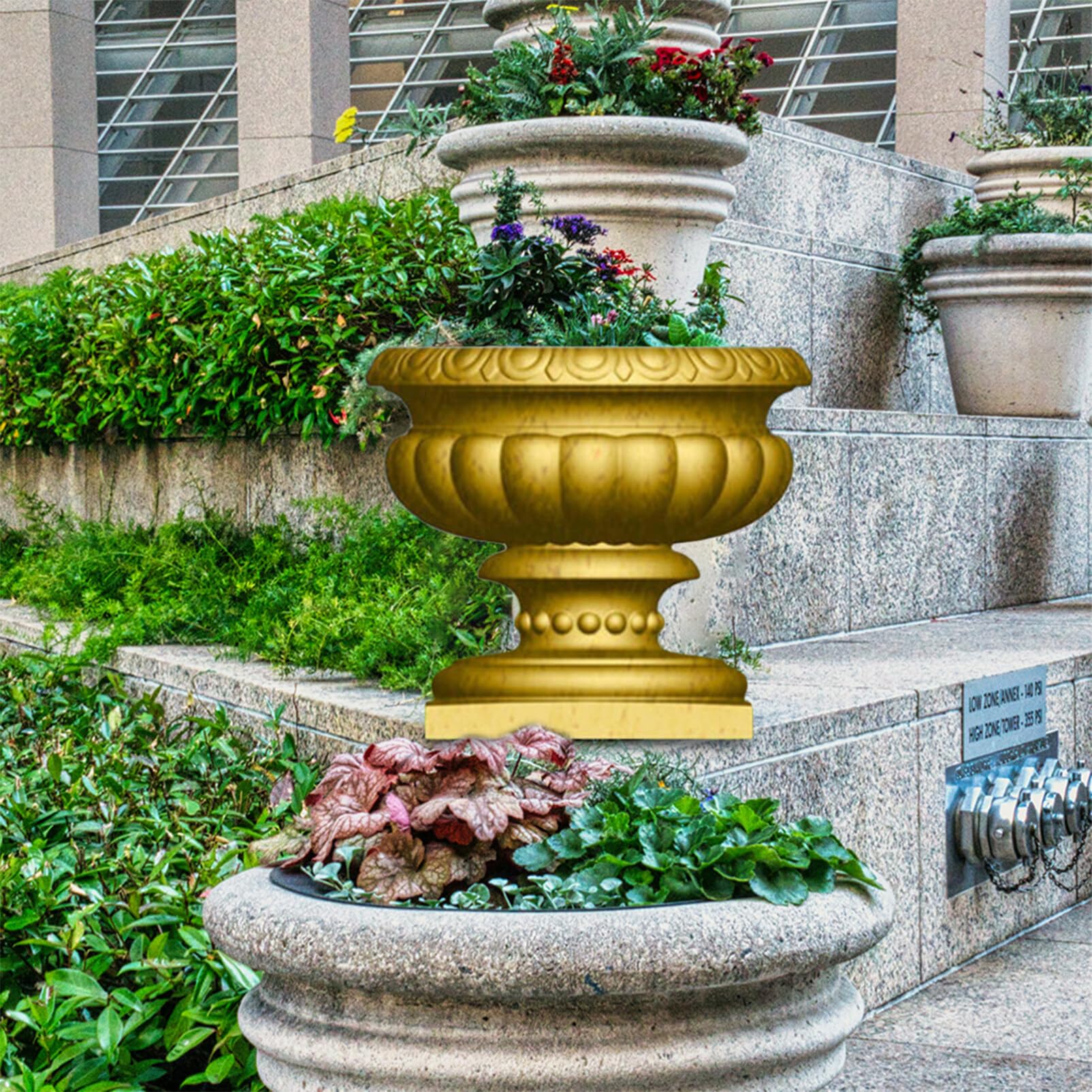 Yardwe Molde Lavable Estilo Maceta Diseño Europeo para de Romana de Columna Plástico Reutilizable Decorativas y para Manualidades DIY y Jardineras