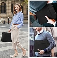 Vista 6 de Laptop Sleeve Case 13.3-14 Inch Waterproof Handle Laptop Bag Protective Business Computer Carrying Bag Compatible with Chromebook/MacBook