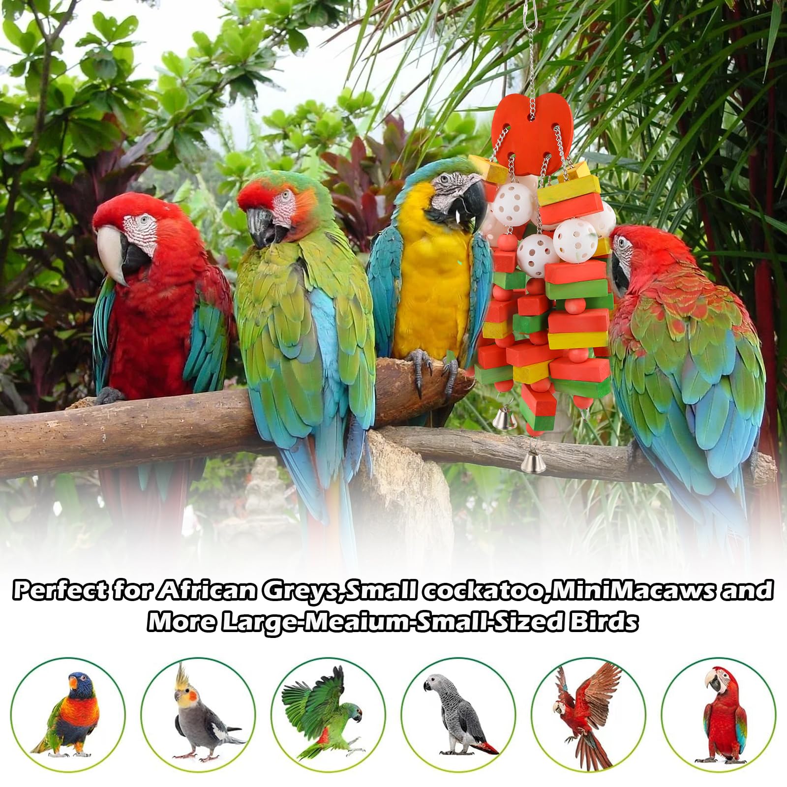 Vogelspielzeug Für Große Vögel, Natürlicher Maiskolben Und