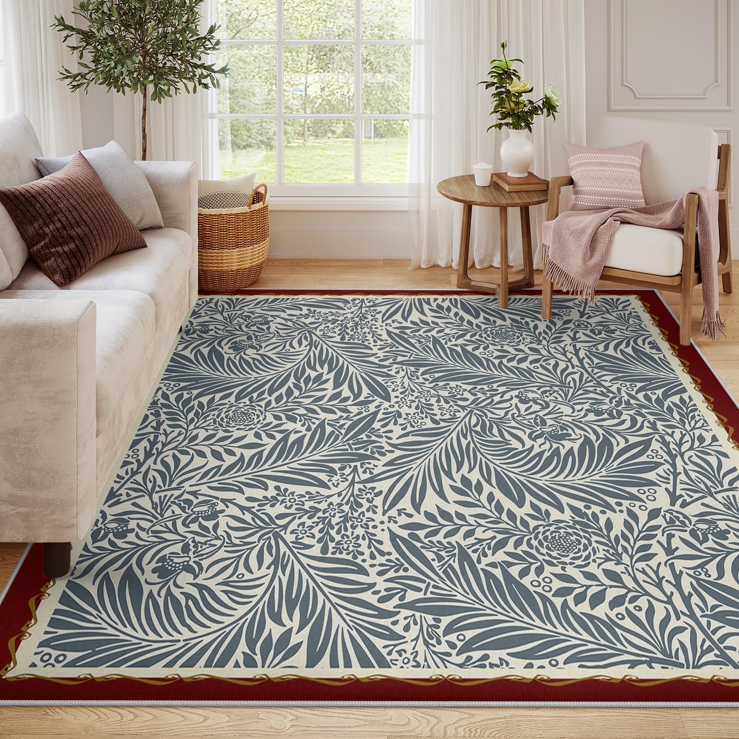 Tapis de salon antidérapant et lavable 90x150cm fini les glissades