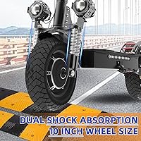 Vista 5 de Patinete eléctrico X700 para adultos, motor dual de 2600 W, velocidad máxima de 45 MPH y rango de 50 millas, neumático de 10 pulgadas, capacidad