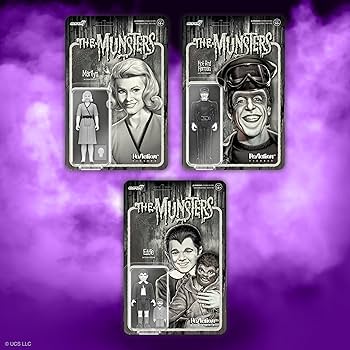 Amazon.com: Super7 The Munsters Eddie Munster (Grayscale