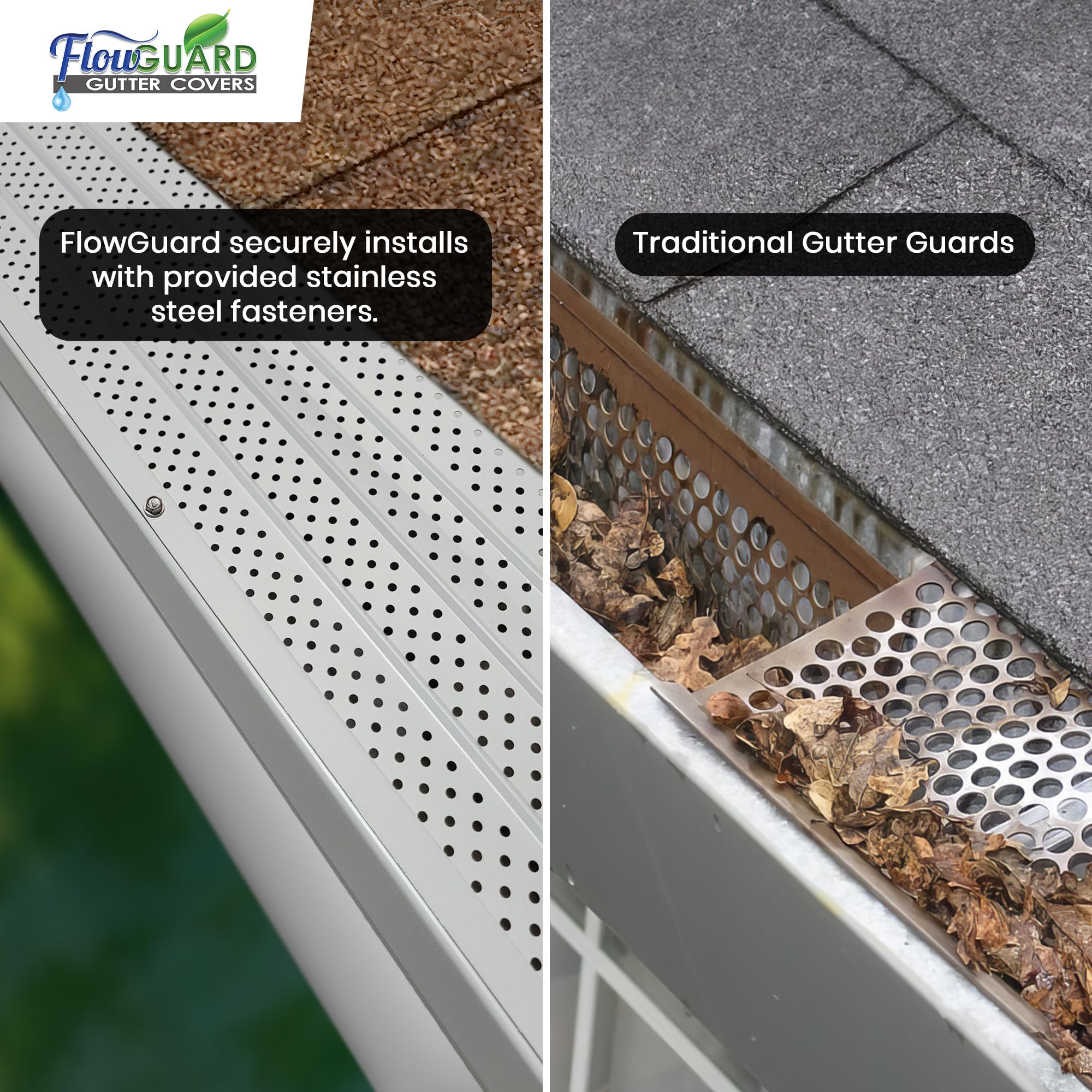 FlowGuard Slip Under Shingle Premium 50Year Gutter