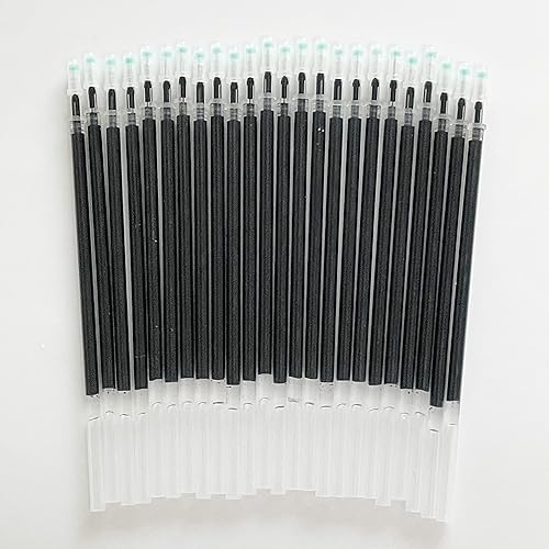 Sencoo Paquete de 24 bolígrafos de tinta de gel negra de 0.020 in de repuesto para bolígrafos de oficina