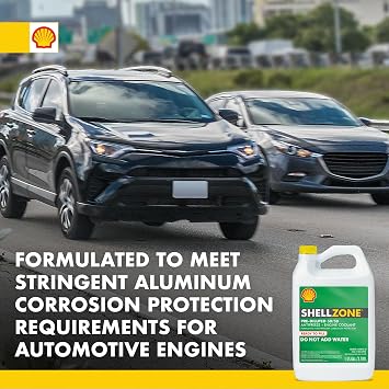 Shellzone 50/50 Pre-Diluted Antifreeze + Coolant (1 Gallon, Case of 6)