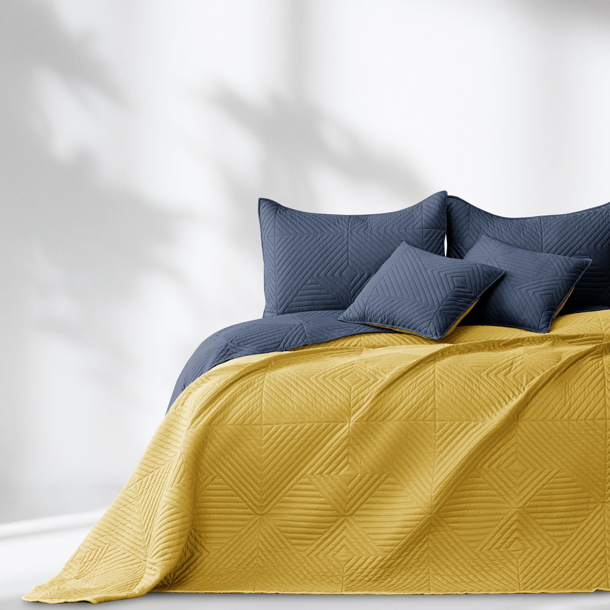 AmeliaHome Colcha para Cama de 260 x 280 cm, Color Gris Antracita