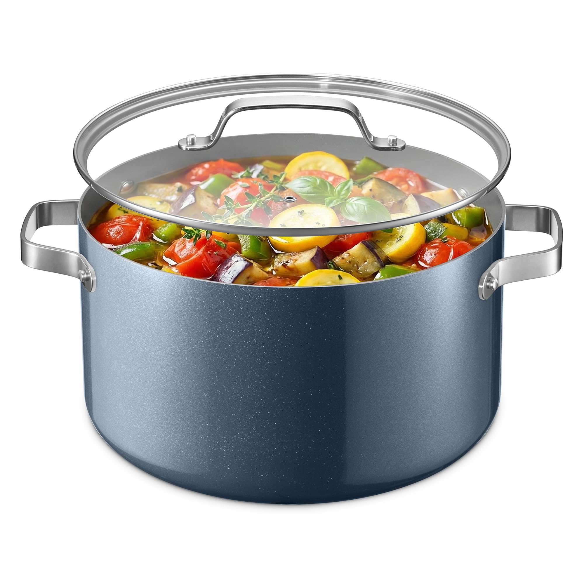 Bakken 12.5 Quart Ceramic Coated Stock Pot with Lid