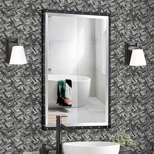 Miniatura 6 de 8 hojas de azulejos de mosaico de cocina para despegar y pegar, de PVC, decoración de pared de cocina.