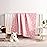 NTBAY 3 Layer Muslin Cotton Toddler Blanket, Jacquard Reversible Nursery Bed Blanket, Super Soft and Thermal for All Seasons, Decoration Gift, 30x40, Pink Elephant