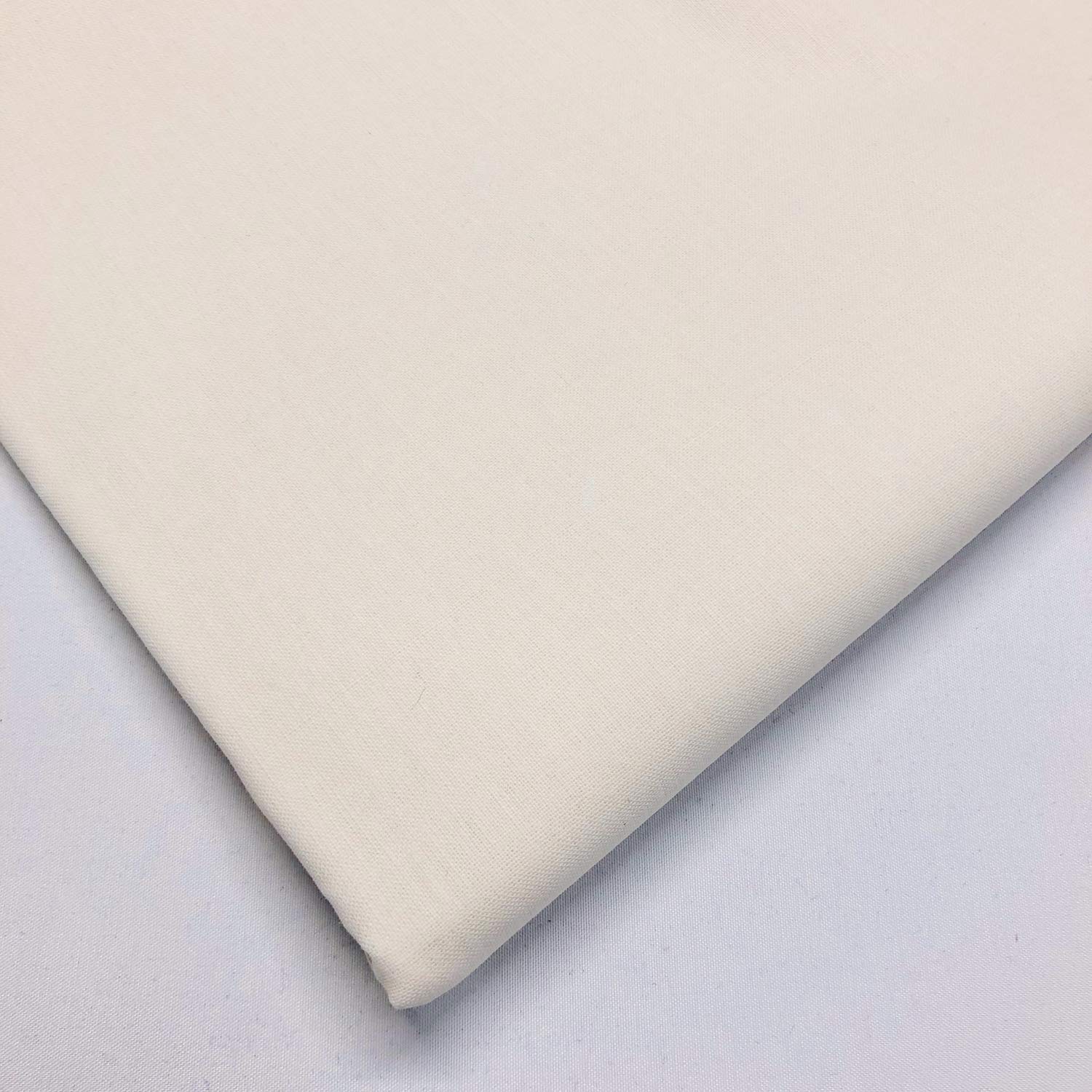 100% Cotton Fabric 60 Inch 150cm Wide 150GSM Material for Sewing, Dressmaking, Quilting, Curtain Linings, Pillowcases & Totes Fabric by The Half Metre by Discount Fabrics LTD(Ivory, 1m)