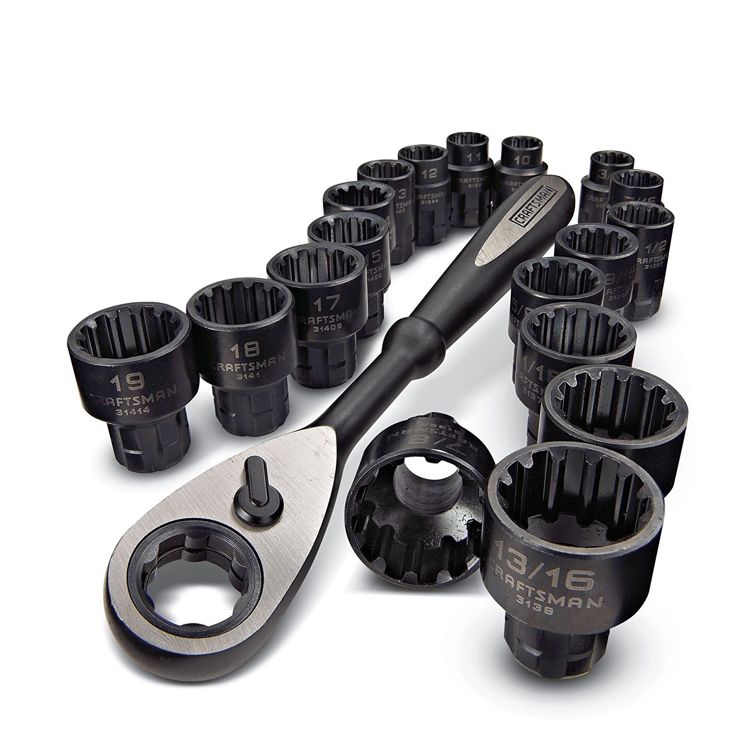 CRAFTSMAN 19 PIECE UNIVERSAL MAX AXESS WRENCH SET : Amazon.sg: DIY