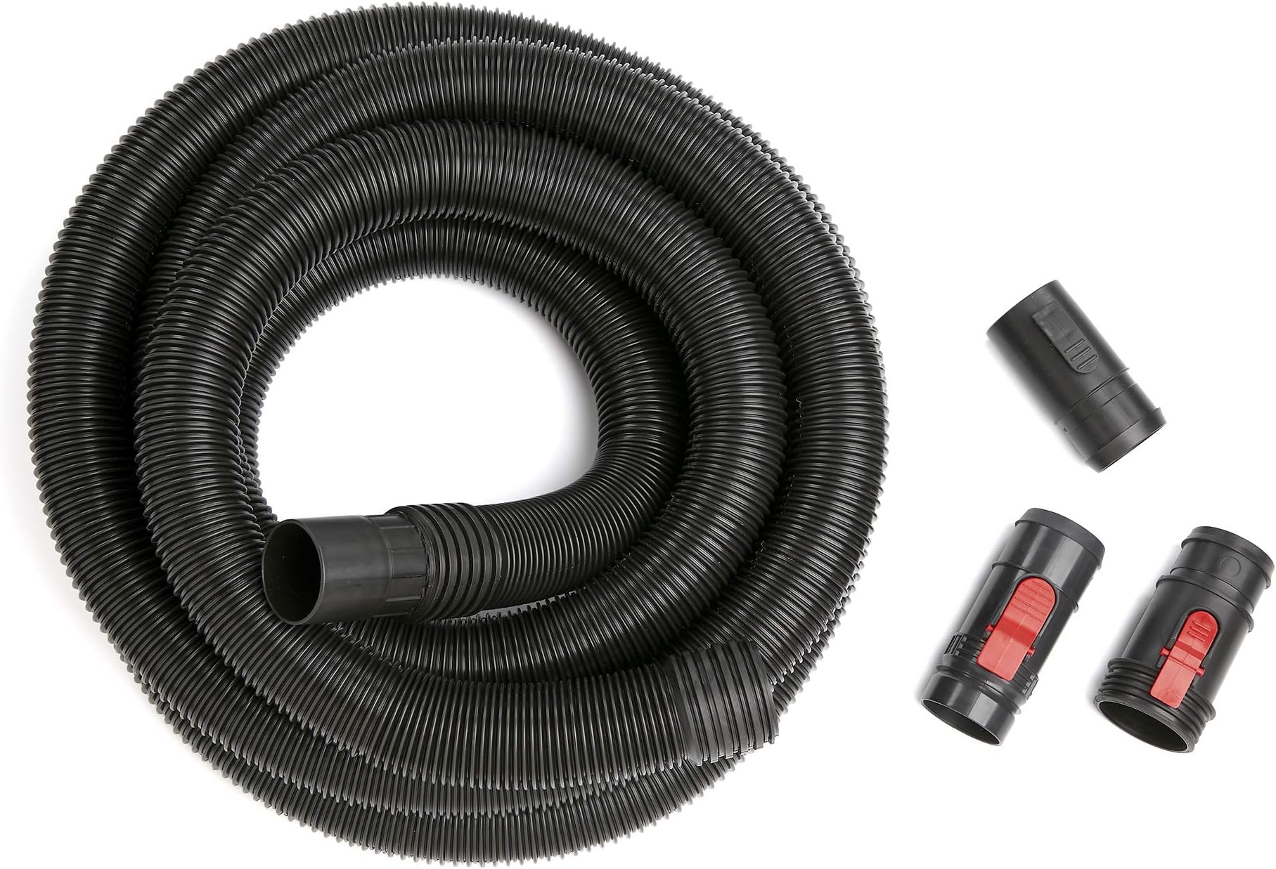 CRAFTSMAN CMXZVBE38759 2-1/2 in. x 20 ft. POS-I-LOCK Wet Dry Vac Hose Attachment Kit, Industrial-Grade Shop Vacuum Replacement Hose, Fits Most Wet/Dry Vacuums with a 2-1/2 in. Diameter Hose