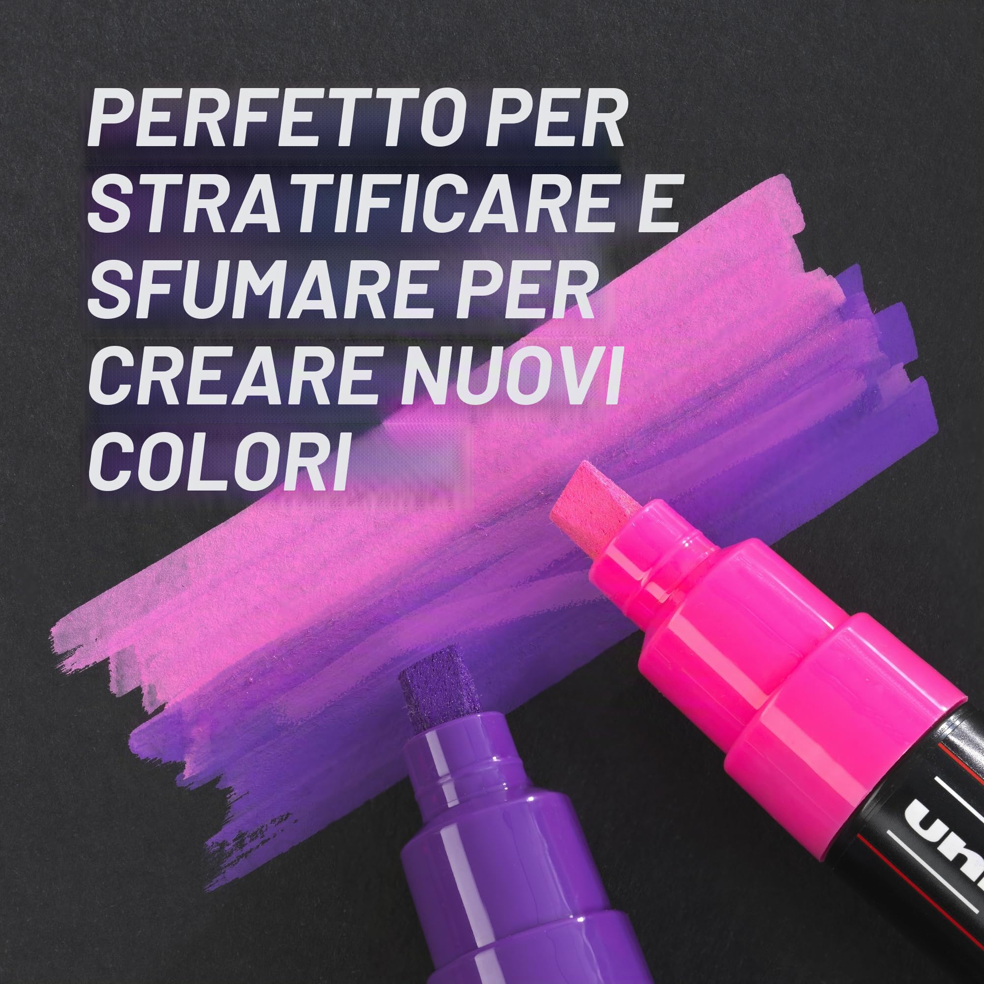 Posca 153544869 Set Marcatore a Tempera a Base d'Acqua, 2.5 mm, 39 Pezzi