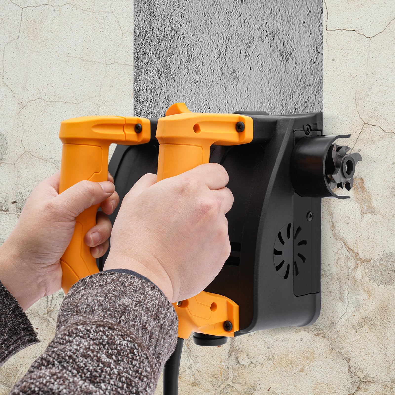 Raboteuse électrique murale 1200 W dégauchisseuse portable pour mortier et stuc
