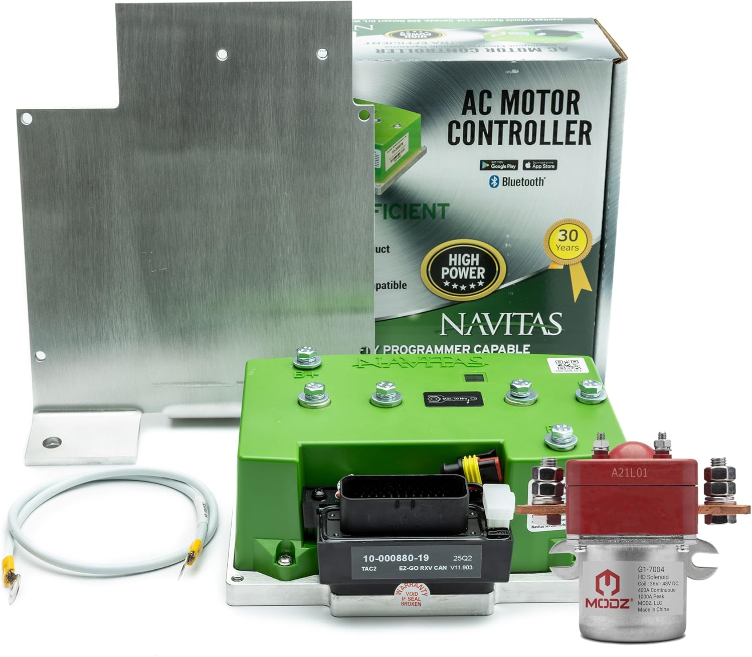 Navitas 440A EZGO RXV Golf Cart AC Controller with MODZ® Heavy Duty Solenoid - Danaher Controller