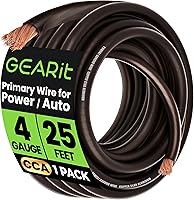 Vista 16 de GEARit Cable de calibre 4, cable de extensión de cable eléctrico CCA para alimentación/tierra automotriz, cable de batería, audio de automóvil, RV