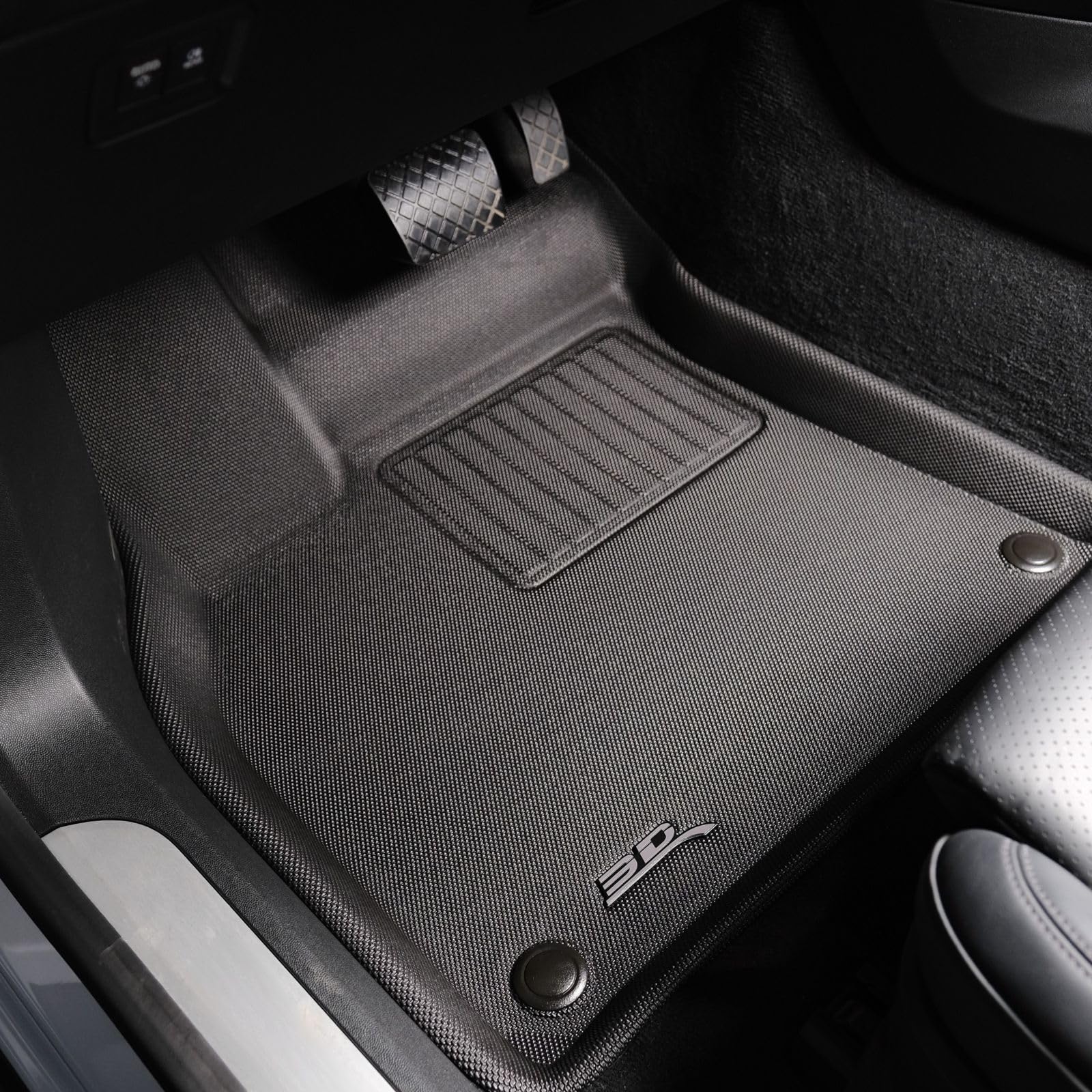 3D MAXpider Kagu Floor Mat Black Compatible with Porsche Macan Electric 2025 - Front Row — view 2