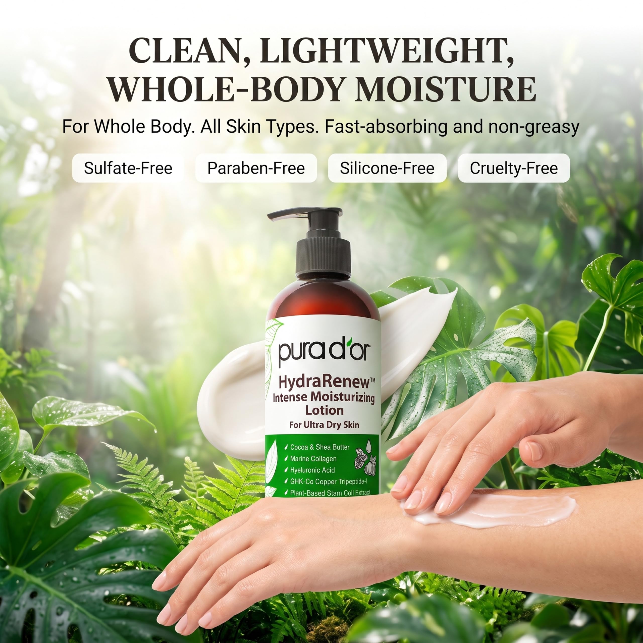 Amazon.com : PURA D'OR HydraRenew Intense Moisturizing Lotion for