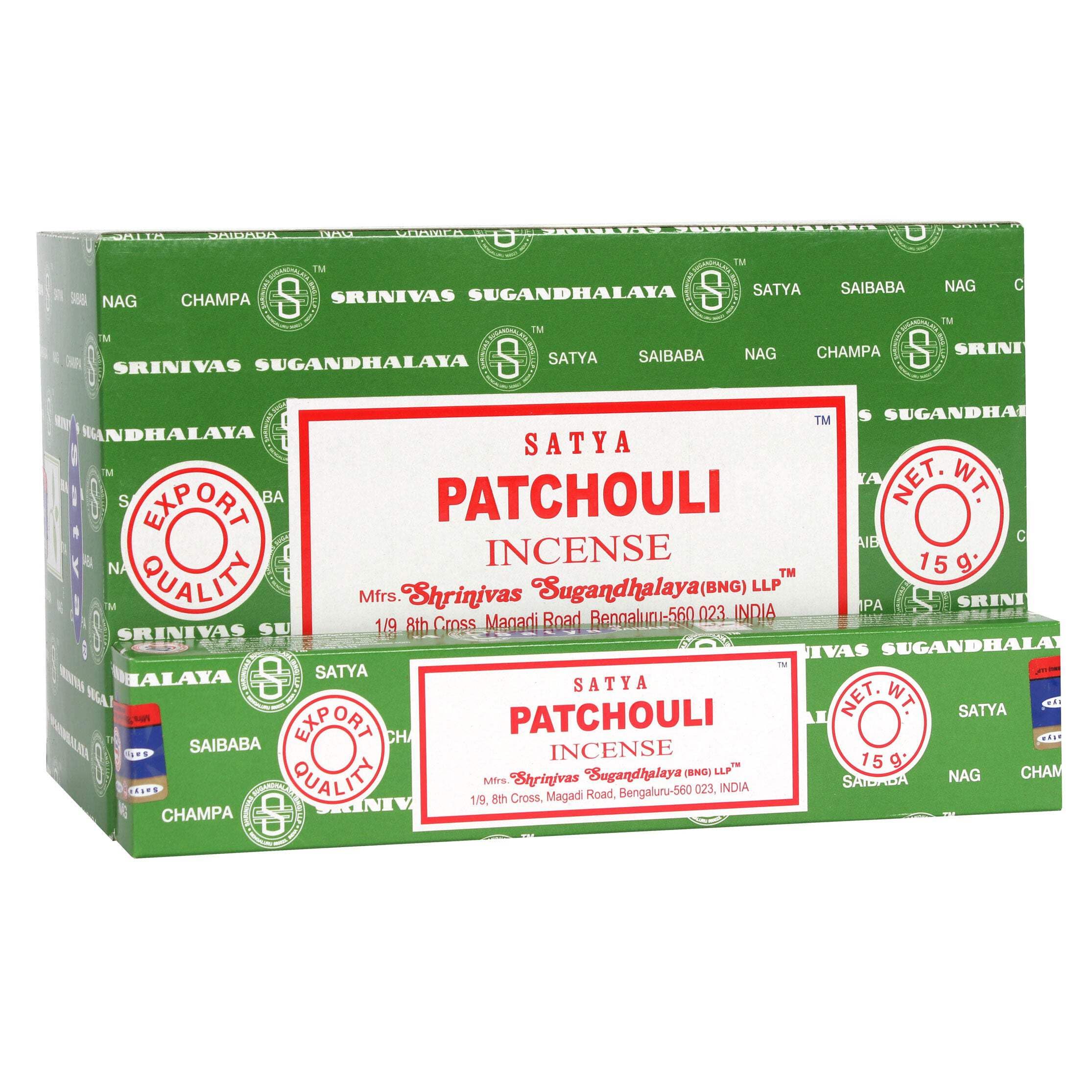 Nagchampa PATCHOULI FOREST 12 Incense Sticks, 1 box