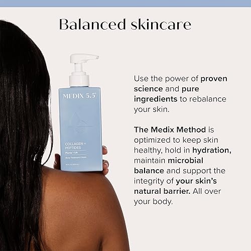 Miniatura 5 de Medix 55- Crema facial de colágeno prescate de piel seca  Loción corporal enriquecida con caviar péptidos y áloe vera El humectante levanta reafirma