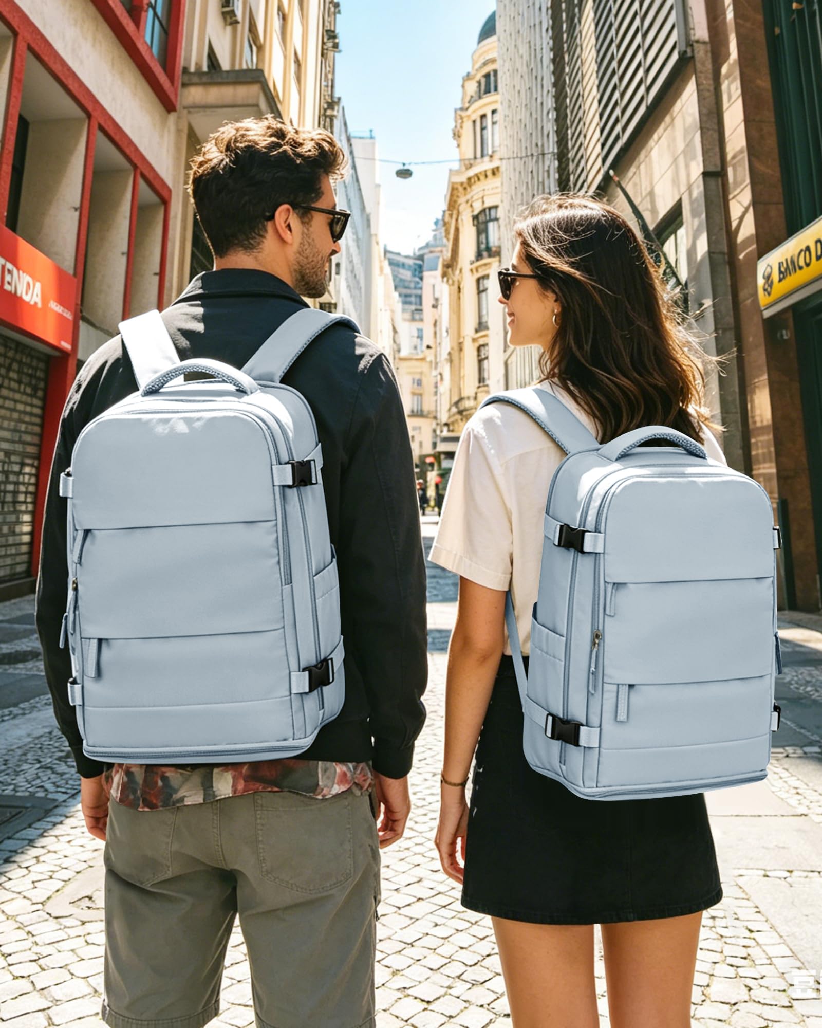 SZSYCN Mochila Viaje Cabina Avion 40x30x20 Ryanair Wizzair Maletas de Viaje Mujer Mochilas Viaje 40×20×25 Ryanair para Mujer Equipaje de Mano 45x36x20 Easyjet Maletas para Portatil Hombre — view 2