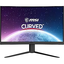 MSI G24C4 E2 - Monitor Curvo Gaming de 23.6" FHD (1920 x 1080) Panel VA, 180Hz / 1ms, Curvatura 1500R, Color Negro