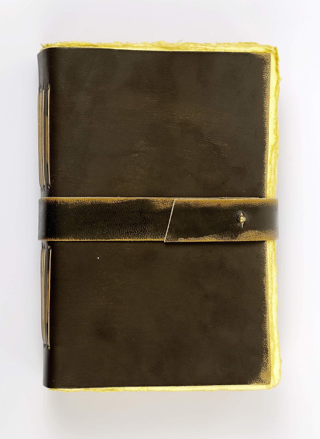 Leather Journal - Vintage Journal for Women Men - Book of Shadows -288 Pages Writing Journal - Antique Deckle Edge Handmade Paper of 200 GSM- 8 inches X 6 inches