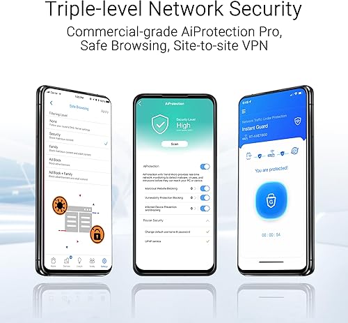 Miniatura 8 de ASUS ZenWiFi BD5 de doble banda WiFi 7 Mesh, 5000 Mbps, 6800 pies cuadrados (3 paquetes), puertos duales 2.5G, seguridad y controles parentales