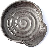 Vista 9 de Spoon Rest, Ceramic Spoon Rest in Steel Grey