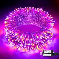 Vista 11 de JMEXSUSS Luces de Cadena de Navidad LED Verdes de 250 LED para Interiores, 91.5 pies Conectables Luces LED Verdes para Exteriores Impermeables, 8