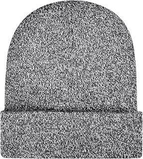 1 & 2 Packs Beanie for Men Women Warm Winter Hats Acrylic Knit Cuffed Beanie Cap Unisex