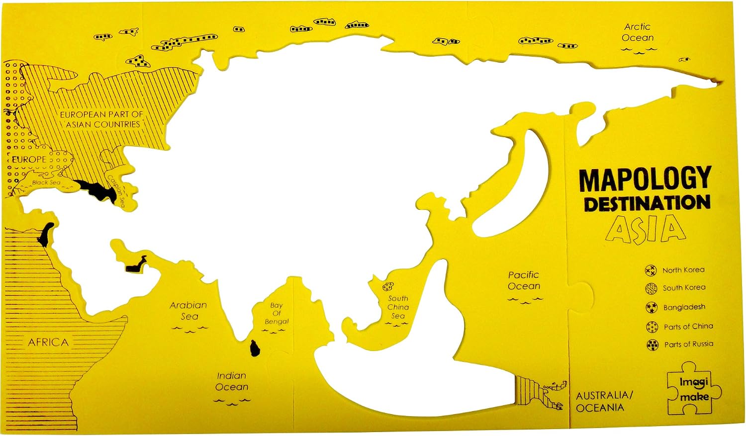 Imagimake Mapology: Destination Asia Map Puzzle