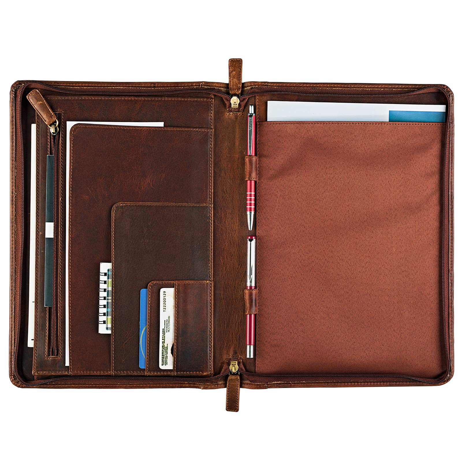 STILORD Julius Vintage Porte-Documents Cuir Marron DIN A4