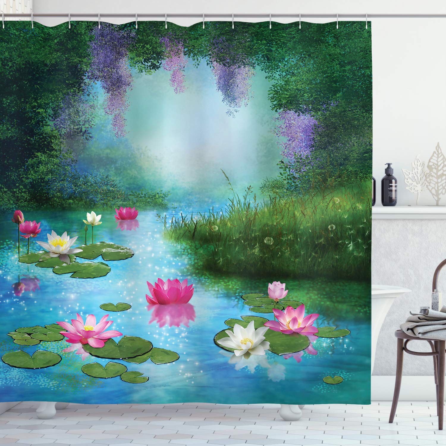 Pond Lily Shower Curtains Curtains & Drapes