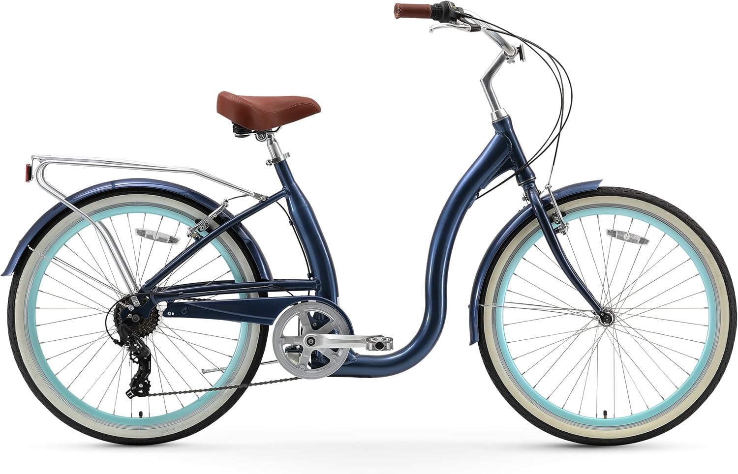 sixthreezero sixthreezero Easy Boarding Women's 7-Speed Bicycle, Teal