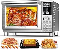 Vista 1 de Nuwave Bravo Pro Smart Toaster Oven Countertop, True Air Fryer Combo w/Improved 100% Convection, 35% Crispier, 112 Presets, Customizable Pizza